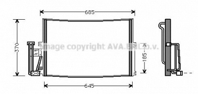 AVA QUALITY COOLING ol5241d -  Конденсатор, кондиционер